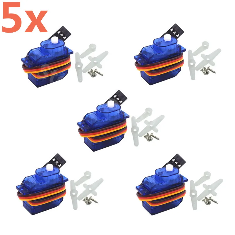 

5pcs 5g SG-50 Micro Digital Servo With Plastic Gear SG50 For RC Car RC Airplane RC Helicopter RC Aeromodelling Boat