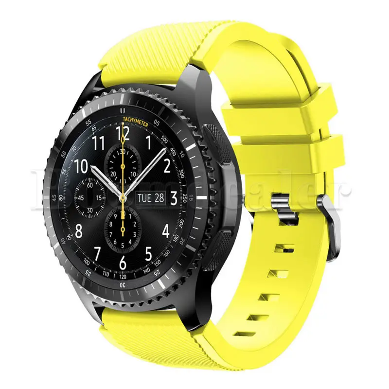 22 мм спортивные силиконовые ремешки для часов для samsung Galaxy Шестерни S3 классический SM-R770 S3 Frontier SM-R760 SM-R765 Смарт-часы