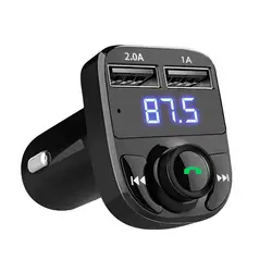 Автомобильный MP3-плеер fm-передатчик модулятор Bluetooth Handsfree автомобиль автомобильный комплект аудио mp3 плеер Dual USB Зарядное устройство