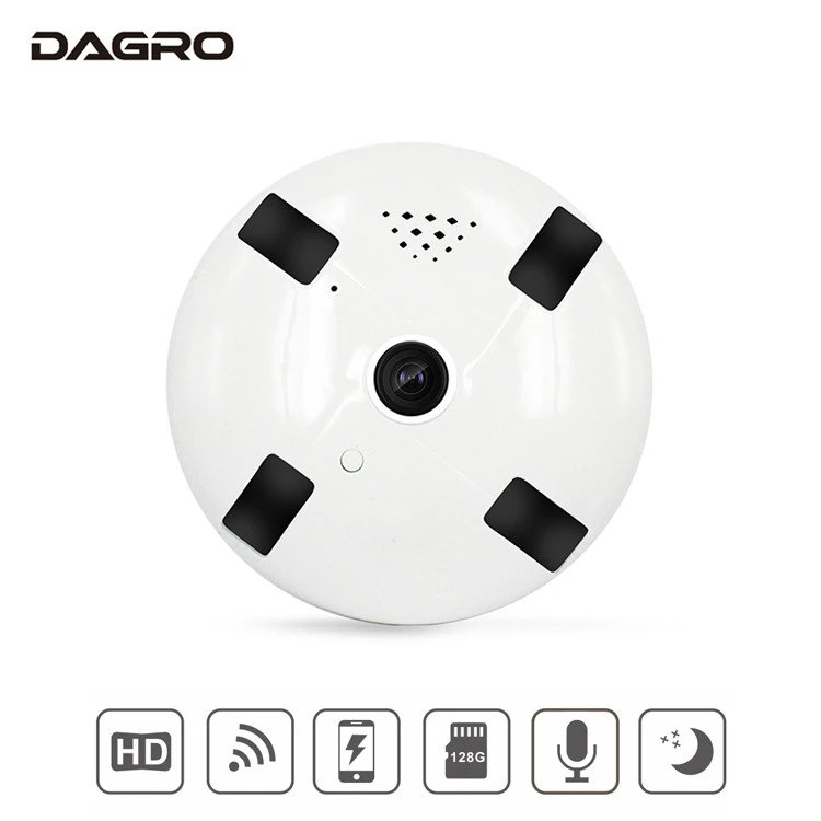

DAGRO 360 Degree Viewing Angle Panoramic Fisheye Ip Remote Control Small Wifi Hidden Camera