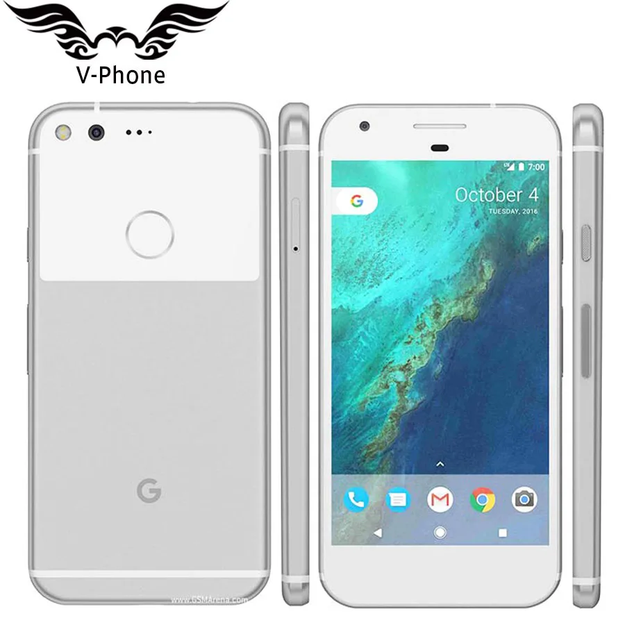 Мобильный телефон Google Pixel 5 дюймов, версия ЕС, 4 Гб ОЗУ, 32 ГБ, 128 Гб ПЗУ, четырехъядерный процессор Snadragon, смартфон на Android