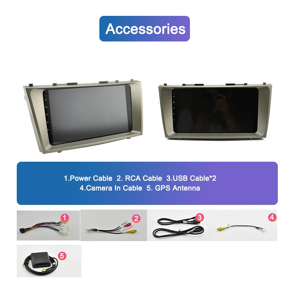 Perfect Navivox Android 8.1 Car Stereo GPS DVD Player For Toyota Camry 2008 2009 2010 2011 2Din GPS Navigation Car Radio Tapte Recorder 1