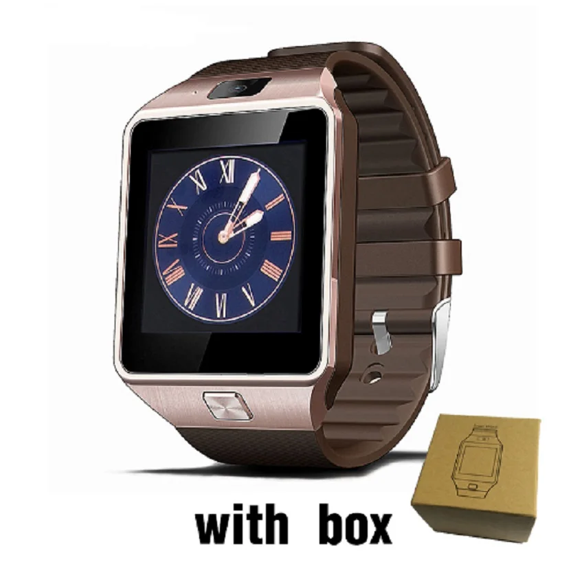 New Smart Watch Clock With Sim Card Slot Push Message Bluetooth Connectivity Android Phone Better Than DZ09 Smartwatch Men | Электроника