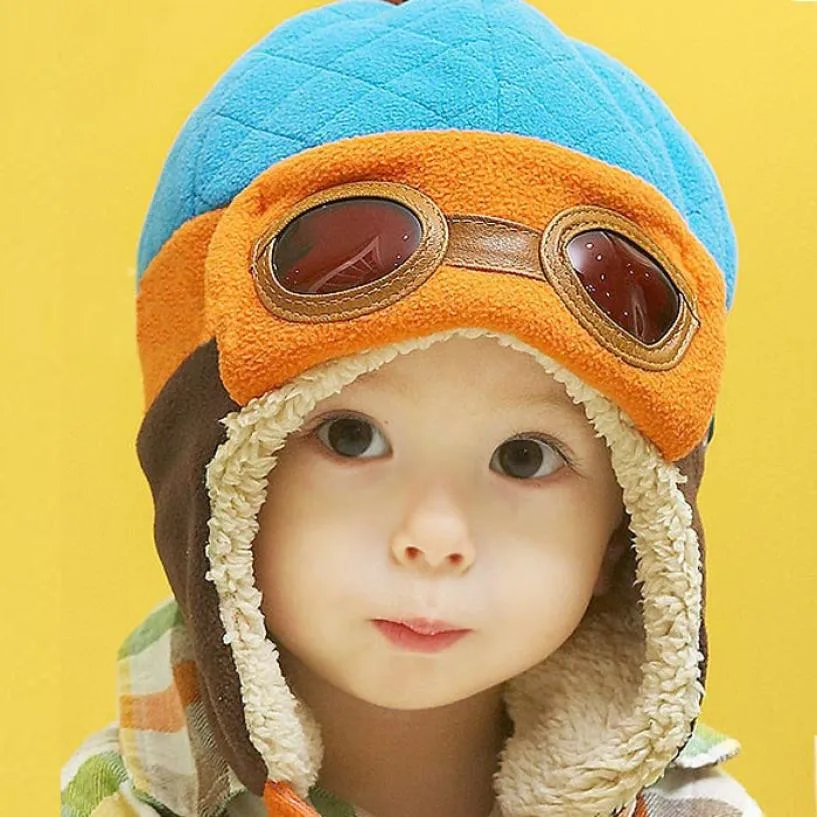 

Crochet Earflap Hats Boys Winter Warm Cap Hat Beanie Pilot MM5.9