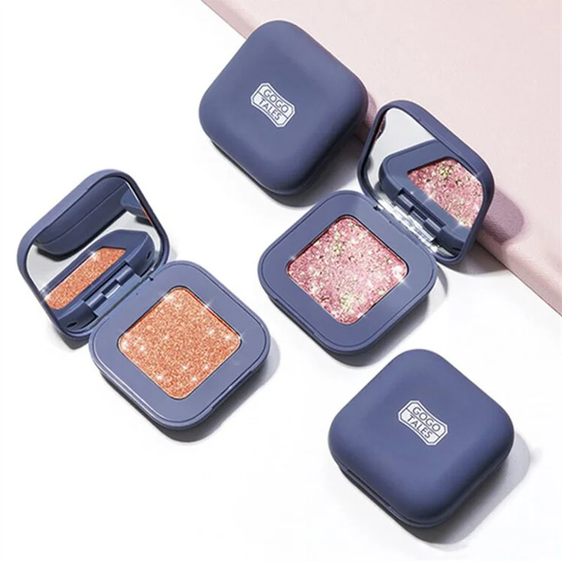 

Eye shadow Flash powder Brilliant Sequins Pearl light monochrome Small plate Portable Pearl light waterproof