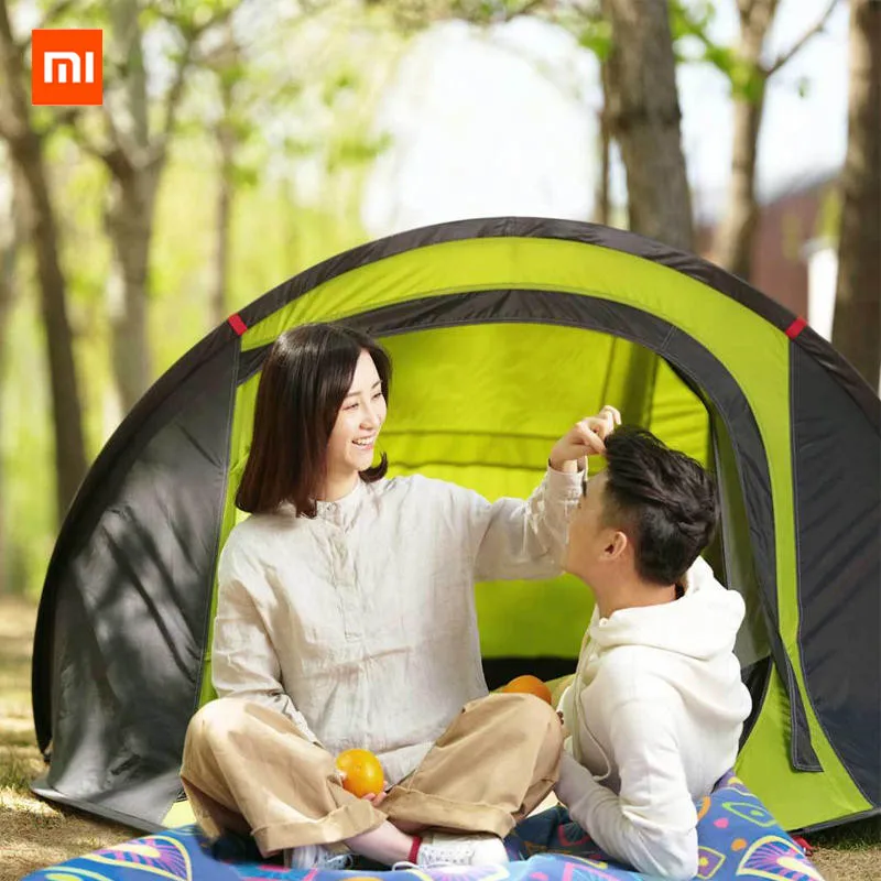  Original Xiaomi Mijia zaofeng 3-4 People Automatic Camping Tent Outdoor Waterproof Double Layer Can