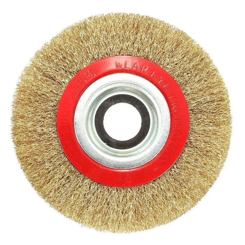 Wire Brush Wheel for Bench Grinder Polish + Reducers Adaptor Rings 6inch 150Mm | Инструменты