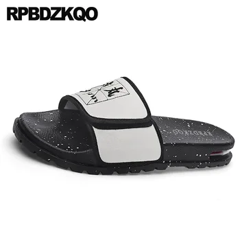 

waterproof nice designer slides plus size mens mesh shoes white large beach slip on casual 45 slippers 2019 big flat italian