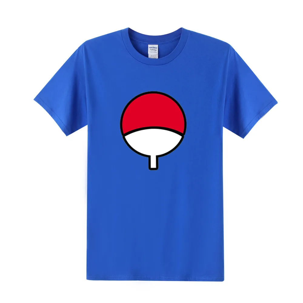 

T Shirt Men Anime Naruto T Shirts New Summer Short Sleeve O-neck Cotton Uchiha Sasuke T-shirt Tops Brand Clothing MMA PP