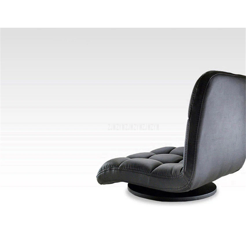 Современный стул для гостиной тапочки отличного качества; мягкие посадочные места спинка кожаный 360 градусов вращающийся японский Стиль