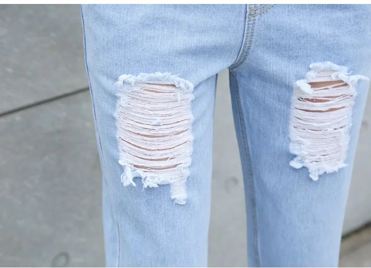 Новые комбинезоны джинсы Рваные бойфренда Для женщин Изящная одежда Комбинезон; джинсовая одежда Винтаж без рукавов с карманами штаны для