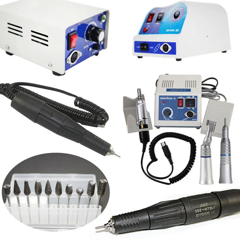 

Dental Lab Micro Motor N3 35K 45KRPM Handpiece Micromotor Polisher MARATHON BURS