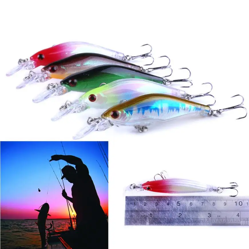 2017 new Fishing Lures Soft Lure 5pcs Wobblers Laser Minnow Fishing Lures Crank Bait Hooks Bass Tackle september19 2017 new Fishing Lures Soft Lure 5pcs Wobblers Laser Minnow Fishing Lures Crank Bait Hooks Bass Tackle september19