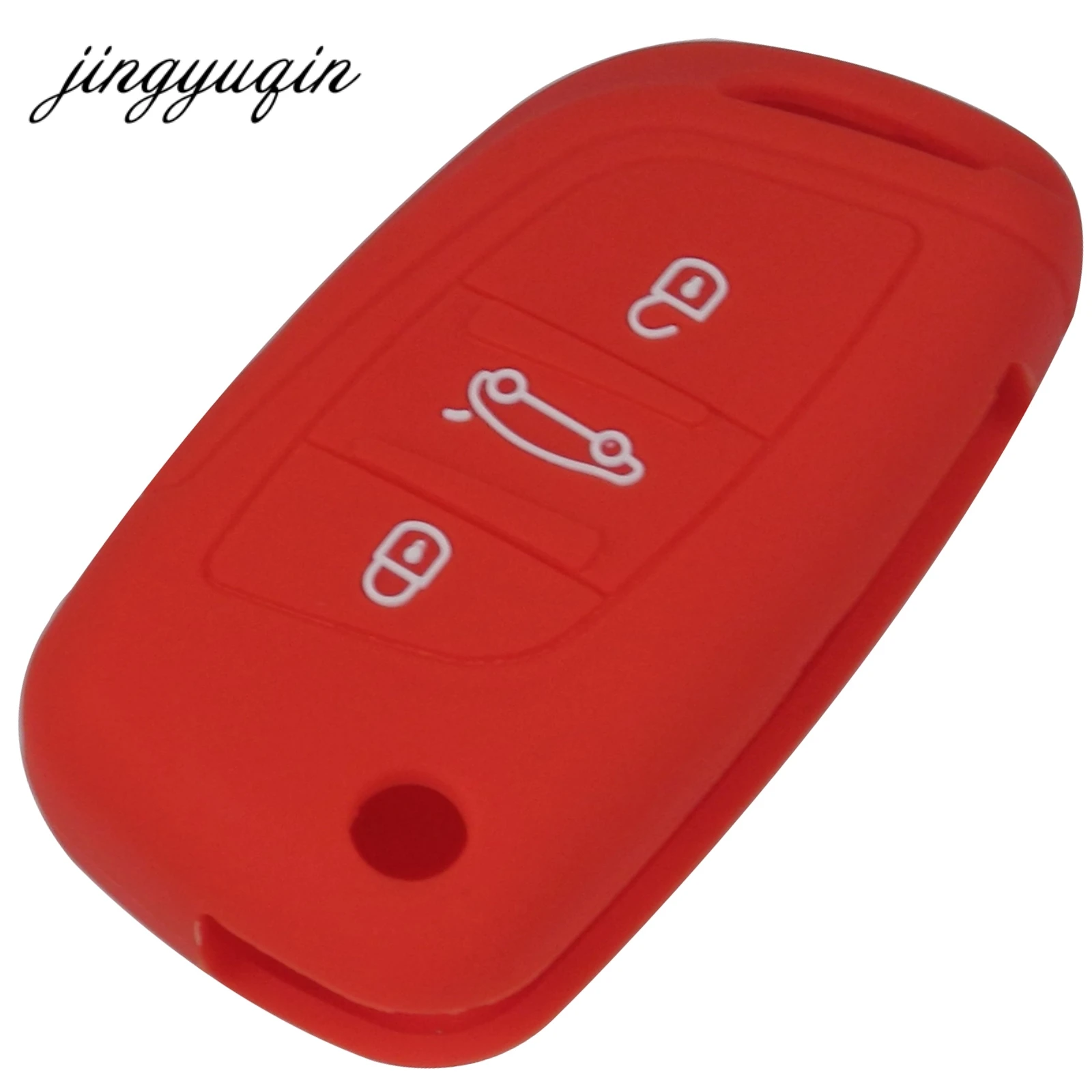 Модифицированный силиконовый чехол для ключа jingyuqin 3 кнопок Citroen C2 C3 C4 C5 Peugeot 107 207 307