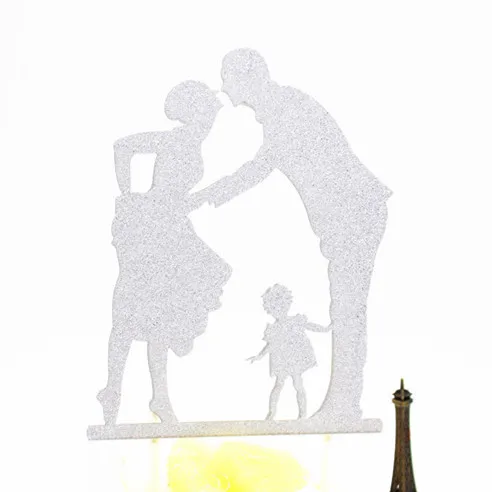 1pc Multi Colors Love Family Cake Flag Topper Cake Flags For Birthday Wedding Party New Years Cake Baking Decoration