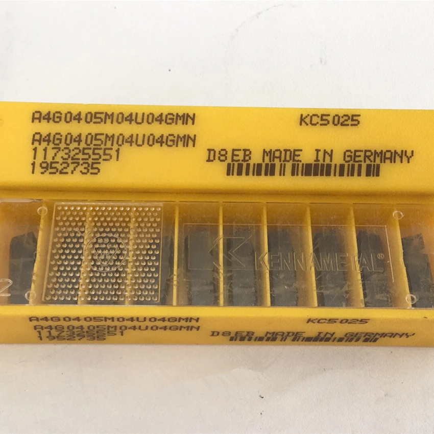 

10 шт. KENNAMETAL A4G0405M04U04GMN KC5025 карбидные вставки с ЧПУ