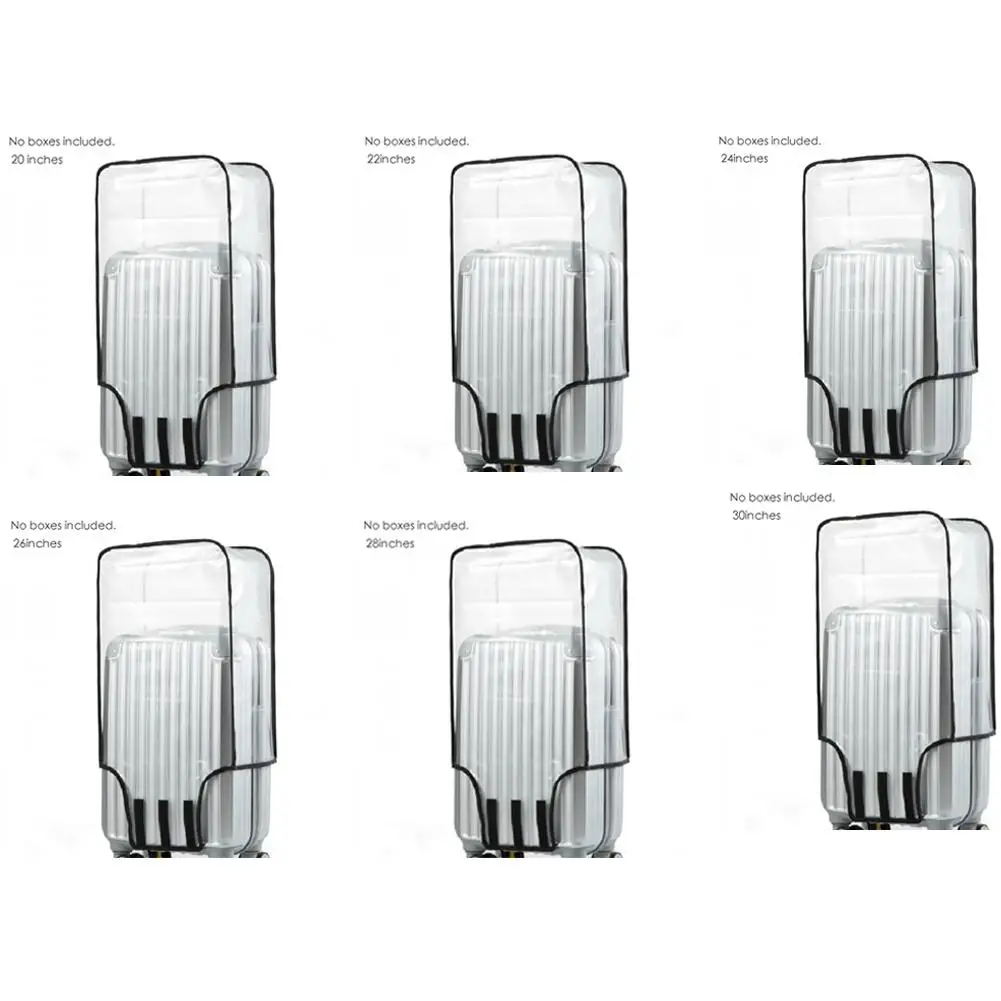 ПВХ матовый прозрачный пыленепроницаемый водонепроницаемый износостойкий защитный чехол для путешествий Чехол для багажа