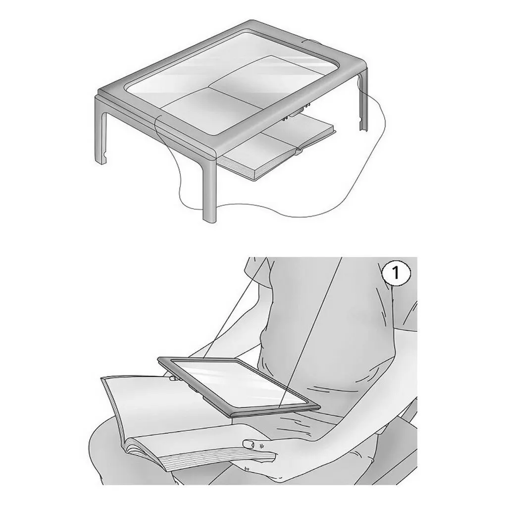 A4 полная страница большой Hands Free Лупа увеличительное стекло led лупа объектив F для чтения W/Cord loep opvouwbaar vergrootglas staand