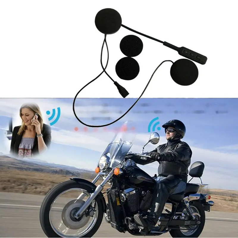 Беспроводной мотоциклетный шлем, Bluetooth гарнитура, мотоциклетный шлем, наушники, двойной стерео динамик, свободные руки, музыкальные наушники для MP3 MP4 Ph