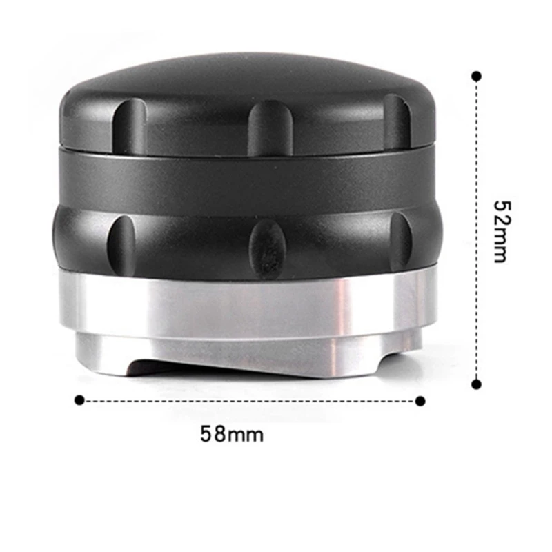 

58Mm Adjustable 304 Stainless Steel Coffee Tamper Four Angled Slopes Base Adjustable Distribution Espresso Tools For Barista