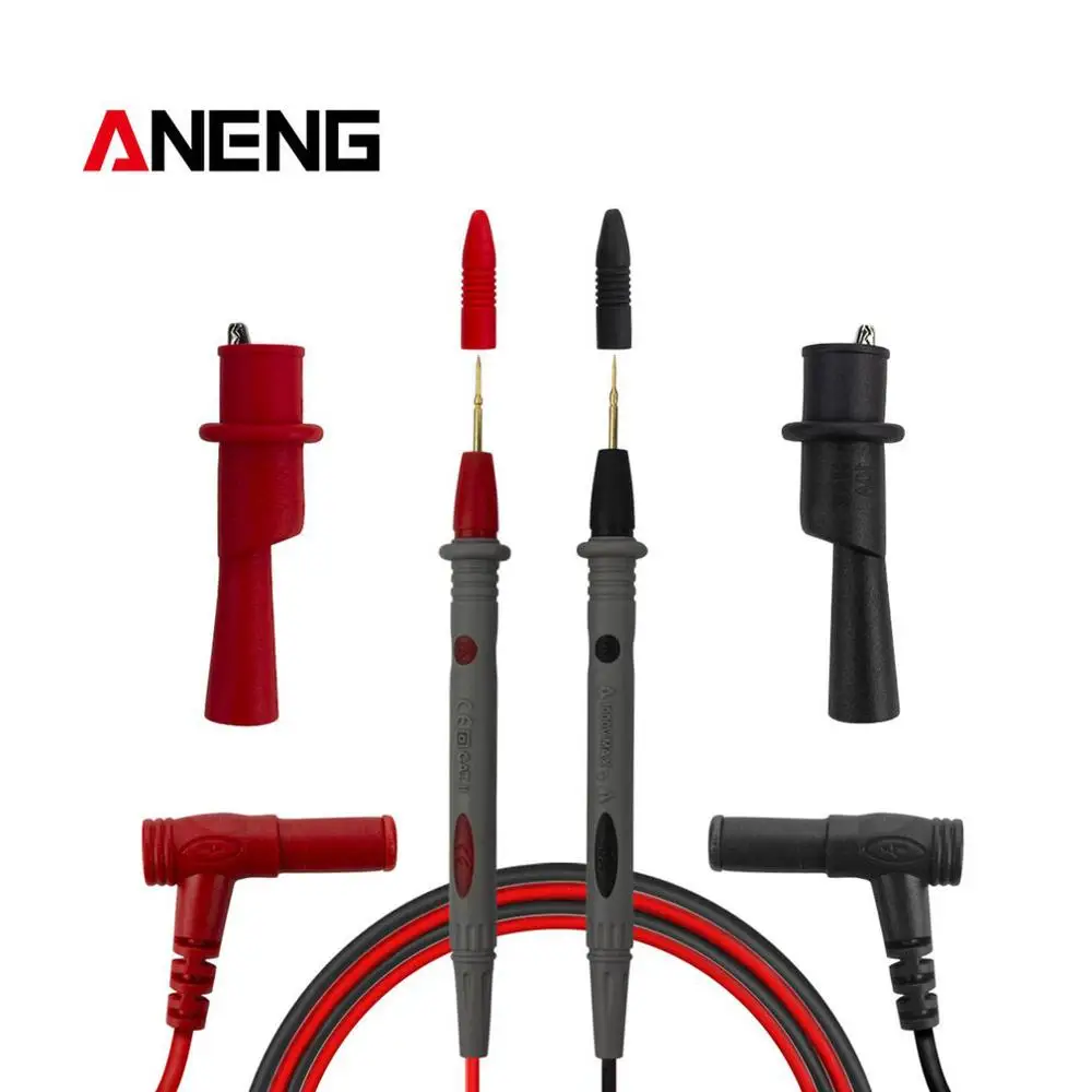 

ANENG PT1006 1000V Needle Point MultiMeter Test Probe Lead with Alligator Clips