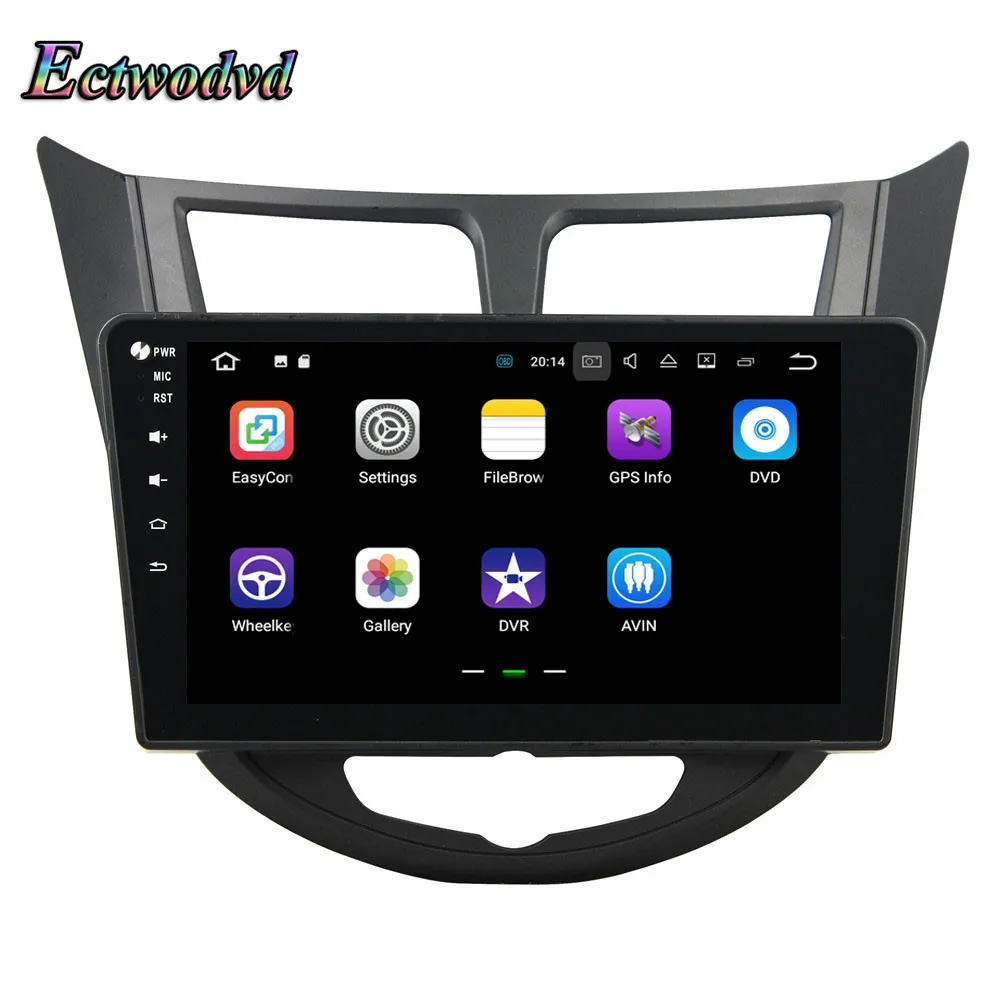 Flash Deal Ectwodvd Octa Core 4G RAM 64G ROM Android 9.0 Car Multimedia DVD Player GPS HeadUnit for Hyundai Verna,Accent,Solaris 2011-2012 15