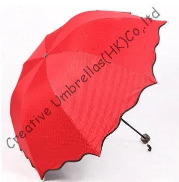 

2 times black coating,100%sunscreen,UPF>50+,parasol,8k ribs,three fold,hand open umbrellas,windproof,black,pocket parasol