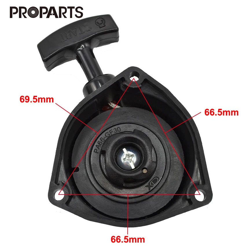 

Black Recoil Pull Starter for MITSUBISHI TU26 TL26 26CC Brush Cutter Grass Trimmer Sprayer Engine Replacment Parts