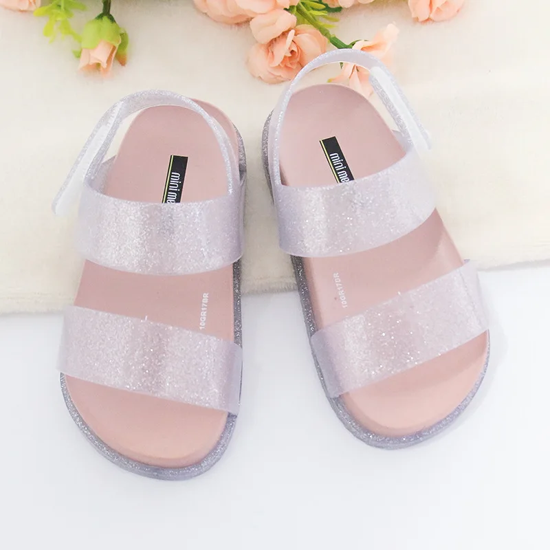 Mini Melissa Ultragirl/ г. новые оригинальные сандалии для девочек бразильские прозрачные сандалии Нескользящие Детские пляжные сандалии для малышей, 13,5-18,5 см