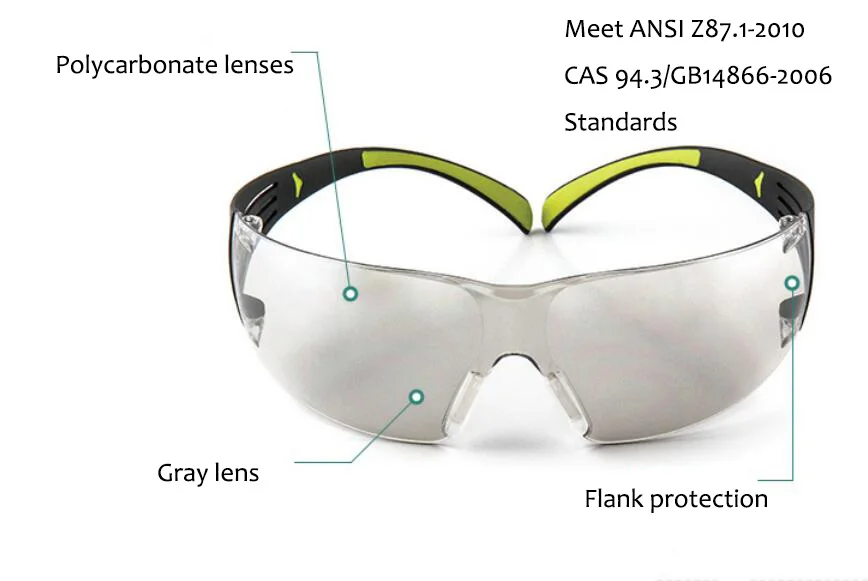 3 м SF401AF очки подлинной безопасности 3m защитные очки два цвета оптимизировать анти-УФ SF400 серии защитные очки