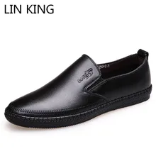 LIN KING/удобная повседневная обувь; лоферы; мужская деловая обувь для офиса; обувь из натуральной кожи наивысшего качества; мужские мокасины на плоской подошве