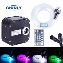 50 Вт RGBW DMX светодиодный мерцающий волоконно-оптический свет DMX512 поддерживает Звездный потолочный комплект с 800 шт. и формирующая листы для кровли 4 м 0,75 мм 28Key РЧ пульт дистанционного управления Управление