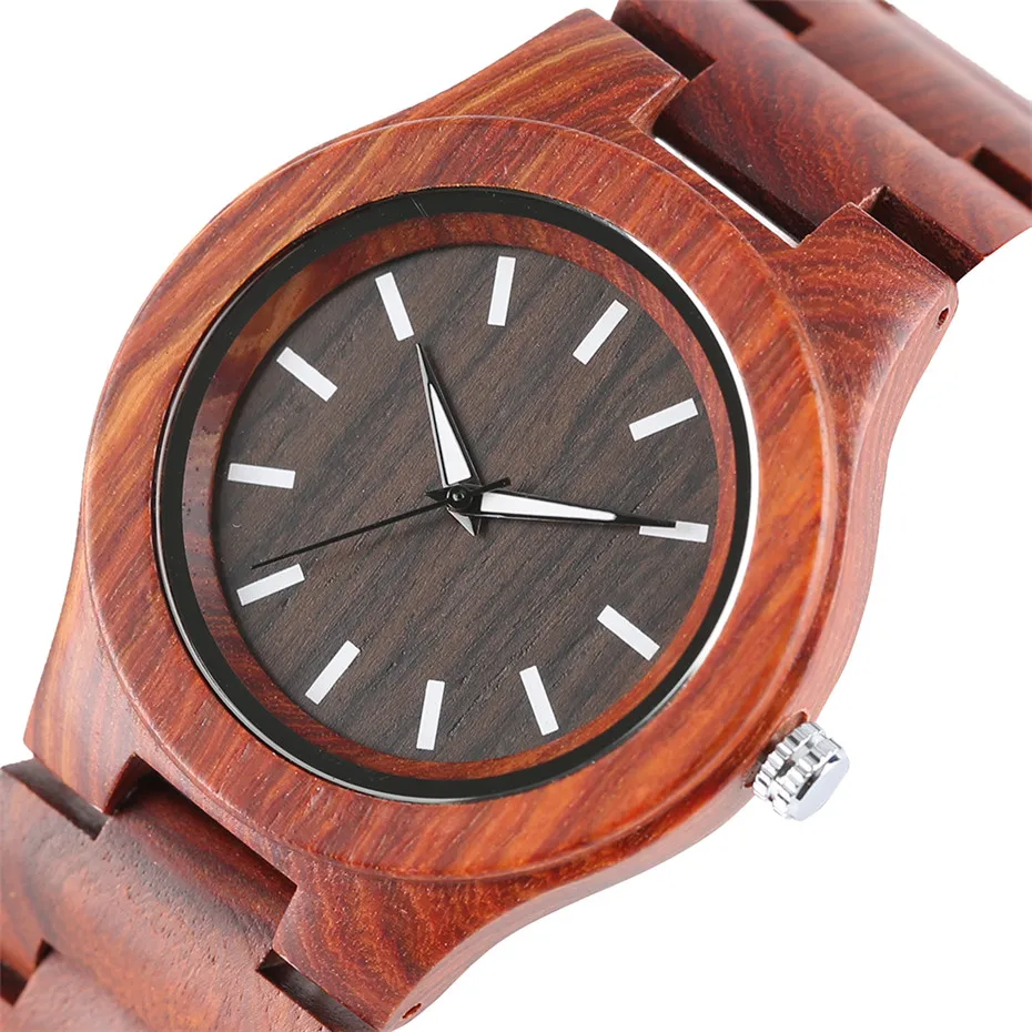 YISUYA Creative Bamboo Wood Watch Quartz Analog Nature Wood Band Casual Fashion Wooden Wrist Watch Gifts for Men Women Reloj de madera (3)