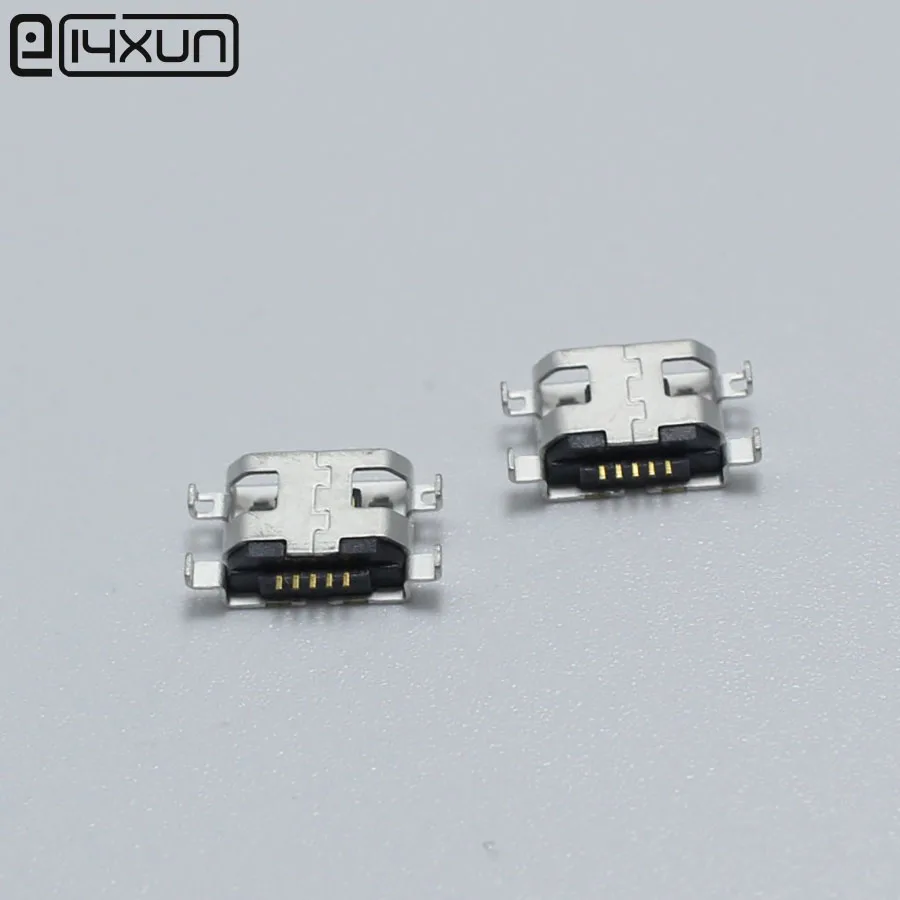 

10PCS Micro USB 5pin 0.8mm No Side B type Flat Mouth without Curling Side Female Connector For Mobile Phone