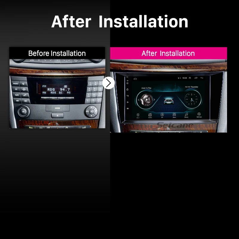 Excellent Seicane GPS HD Android8.1 Car Navi Stereo Player For Mercedes Benz E-Class W211/CLS W219/CLK W209/G-Class W463 2001 2002-2010 5 Excellent Seicane GPS HD Android8.1 Car Navi Stereo Player For Mercedes Benz E-Class W211/CLS W219/CLK W209/G-Class W463 2001 2002-2010 5