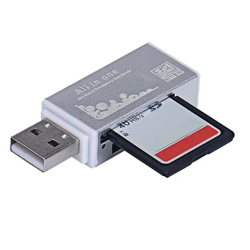 USB 2,0 все в 1 мульти устройство чтения карт памяти t-flash, SD, Micro SDXC, Micro SDHC карта памяти Micro l0721 #3