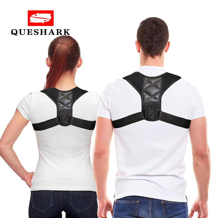 

Men Women Back Support Belt Adjustable Back Posture Corrector Clavicle Spine Shoulder Lumbar Posture Correction Belt