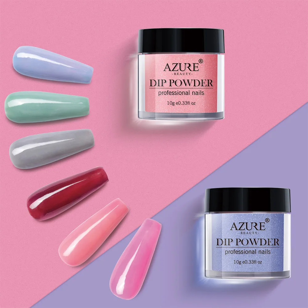 Порошок для ногтей AZURE BEAUTY 6 шт./лот хамелеон блестящий порошок набор дизайна