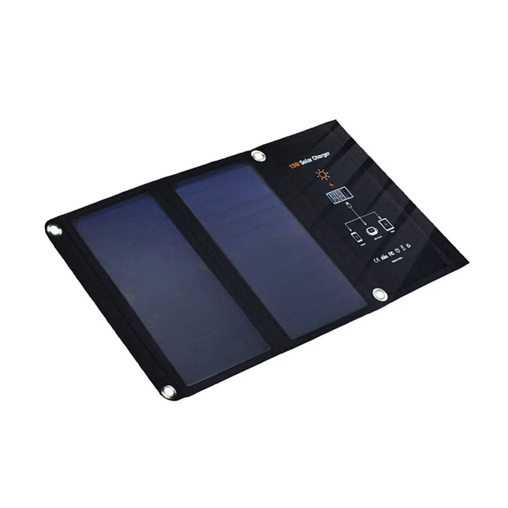 15W Foldable Solar Charger Portable Solar Panel Battery