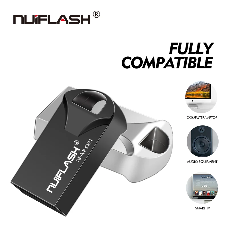 Nuiflash Usb флеш-накопитель 32 ГБ металлическая ручка-накопитель 64 Гб Флешка 16 ГБ 8 ГБ 4 ГБ флеш-диск usb 2,0 128 ГБ Водонепроницаемая память Usb диск