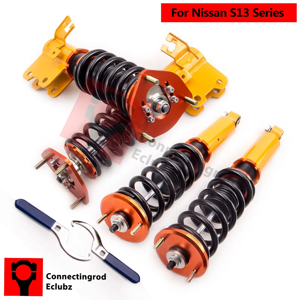 Койловеров подвеска комплект для nissan silvia S13 180SX 200SX 240SX adj. Высота ездить шок