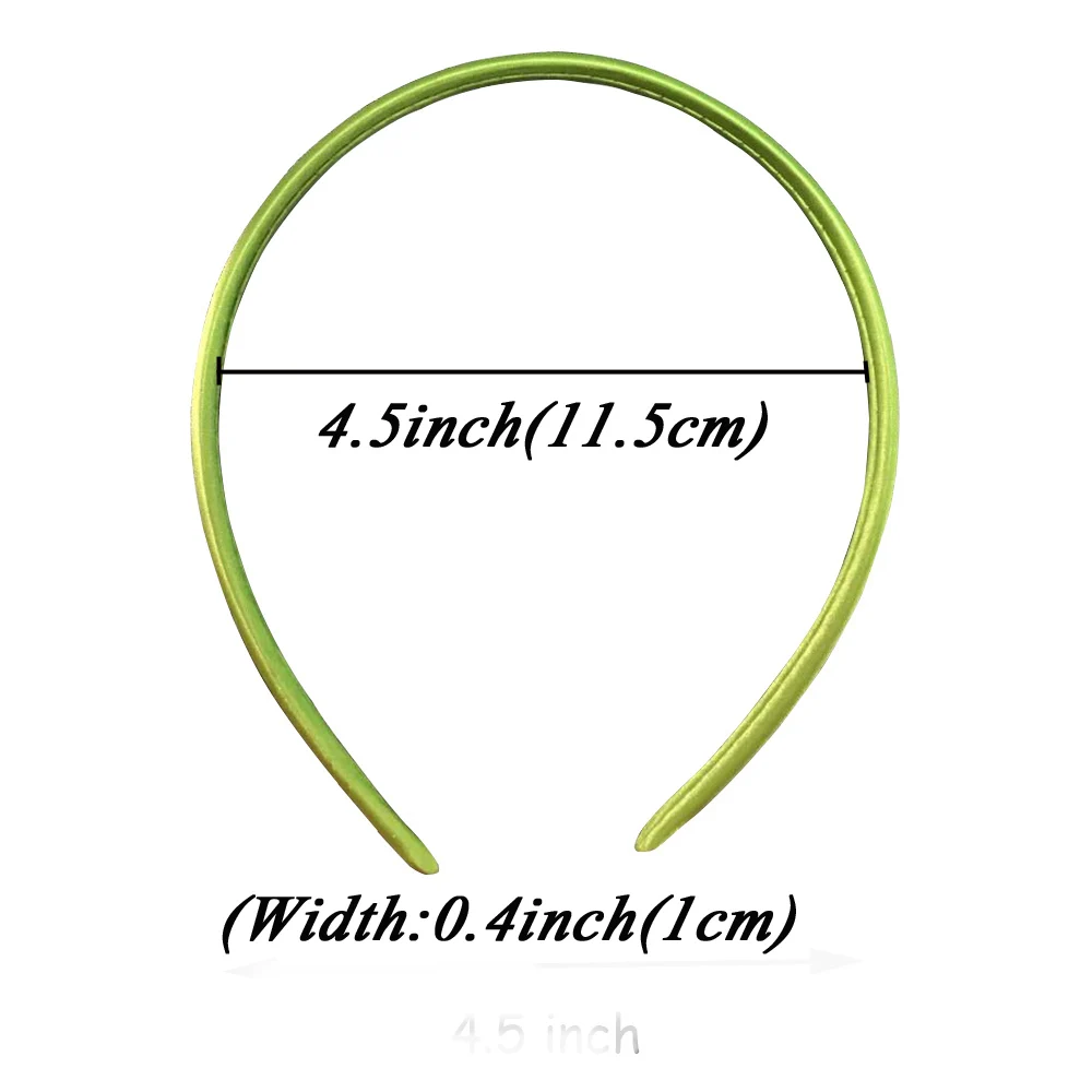 5 шт./лот, однотонная сатиновая повязка на голову для маленьких девочек, ширина 10 мм, яркие цвета, повязка на голову, аксессуары для волос, обруч для волос из смолы