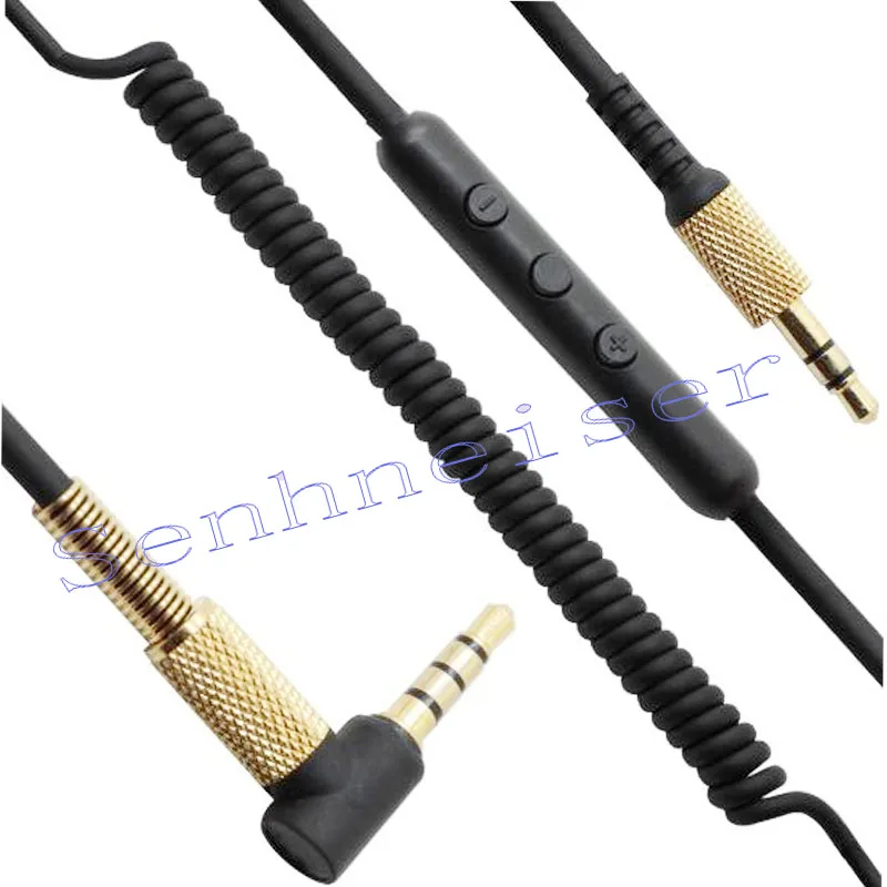 

Free Shipping Headphone Replacement audio cable For Marshall Major Headphones Cord with Mic & Volume Control Remote