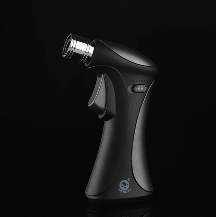Spray Gun Jet Torch Turbo Butane Cigar Lighter Cigarette Accessories Windproof Safety Lock for Child Fire Ignition Burner