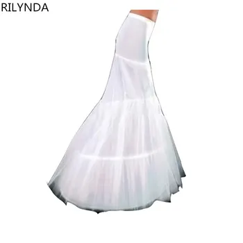 

Mermaid Petticoat 2 Hoops White Wedding Dress Crinoline AureMario Free Shipping Hot Sale Cheap High Quality