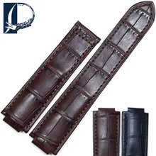 Pesno Crocodile Leather Watch Accessories Genuine Leather Watch Band Men Watchstrap Suitable for Ballon Blanc De