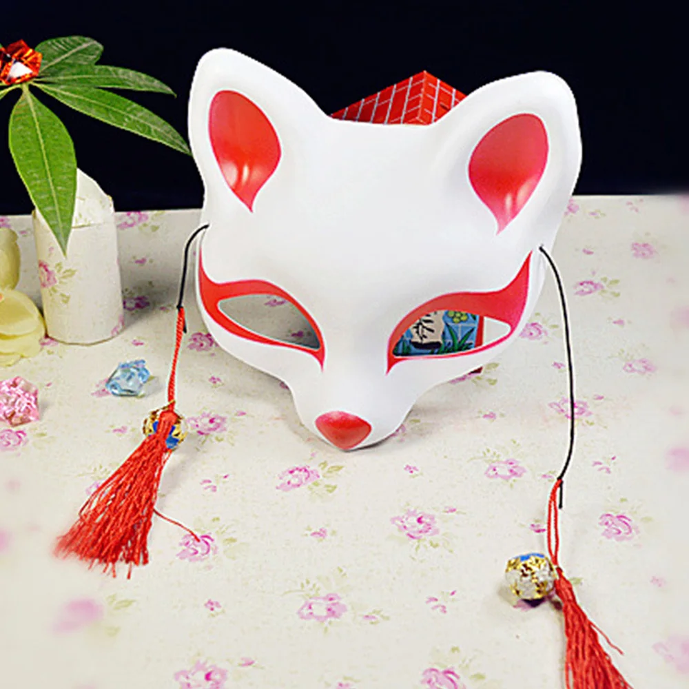 Японская Маска лисы косплей аниме маска на половину лица светильник светлячков лес Нацумэ Yuujinchou лиса маска лиса кошка маска для лица s - Цвет: 9