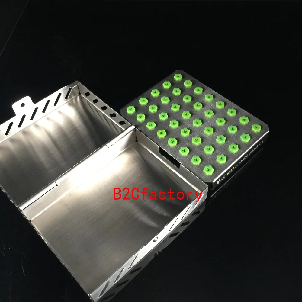 Dental Implant Bur 40Holes Organizer Cassette Kit Box Tray Drill Tool