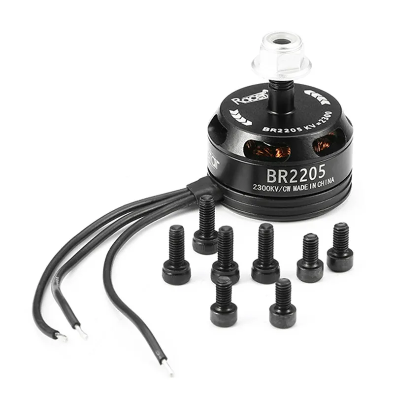 4 шт. 4x Racerstar гоночный Edition 2205 BR2205 2300KV 2-4S бесщеточный мотор черный с сенсорным экраном для 210X220 250 280 беспилотный гоночный Квадрокоптер на дистанционном управлении