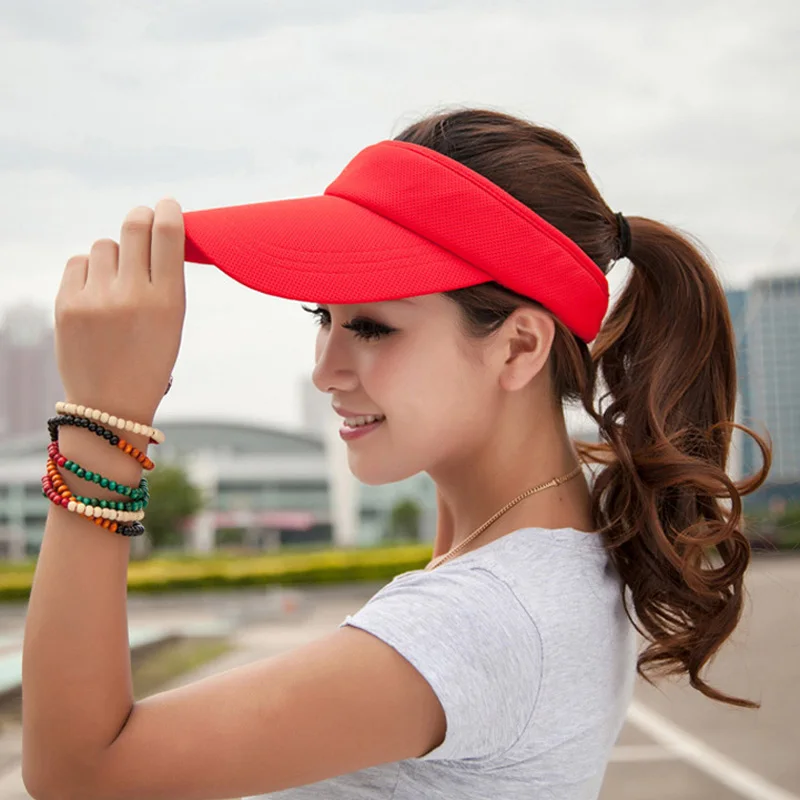 Empty Top Visor Summer Sun Hats Baseball Caps Men Sports Tennis Cap No Top Sun Hat Outdoor Duck Tongue Outdoor Hiking